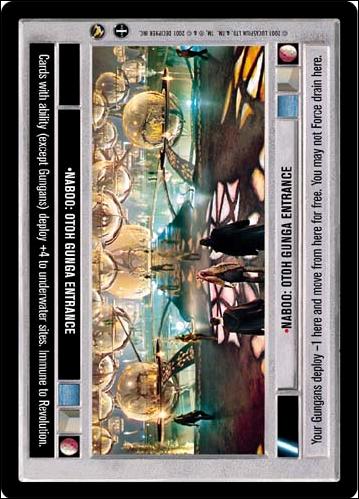 Star Wars: Theed Palace Limited (Base Set) card 113 Naboo: Otoh Gunga Entrance