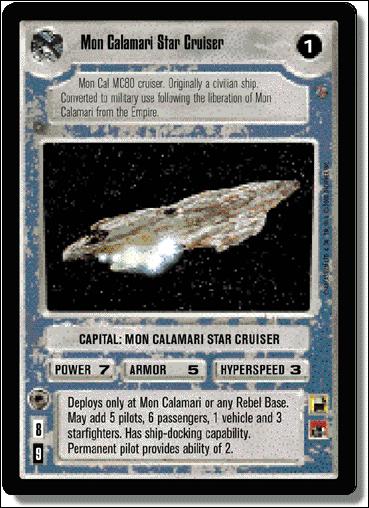 Star Wars: Death Star II Limited (Base Set) card 159 Mon Calamari Star Destroyer