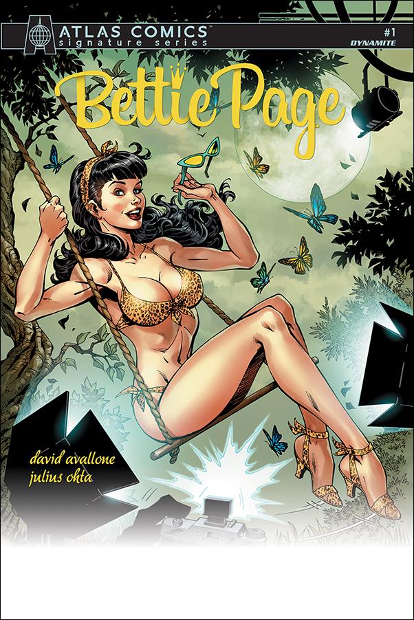 Bettie Page (2018) issue 1-M John Royle Atlas David Avallone Signature Cover