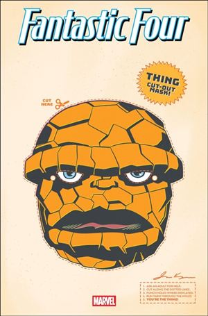 Fantastic Four (2025) issue 3-D James Kerigan Retro Halloween Mask Cover