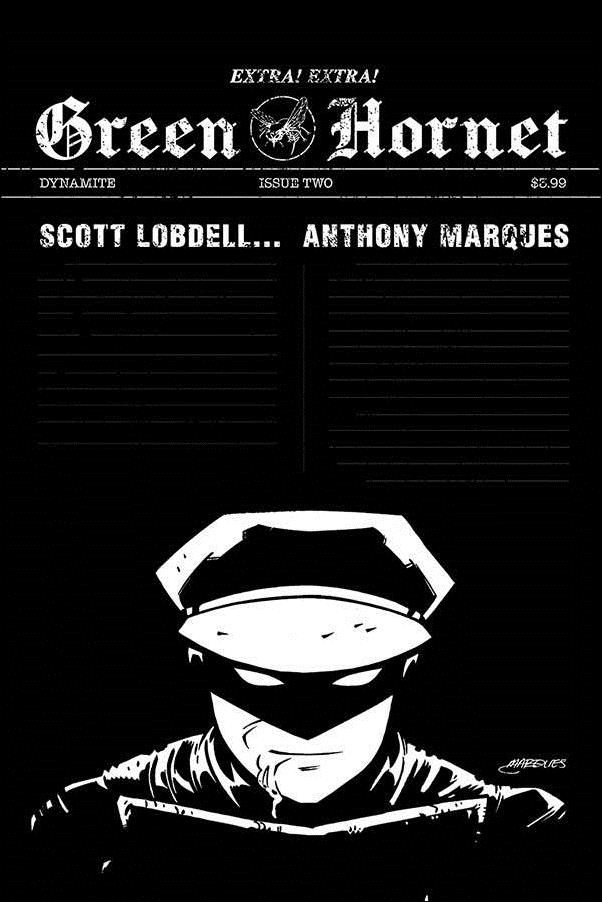 Green Hornet (2020) issue 2-C Anthony Marques 1:10 Black & White Cover