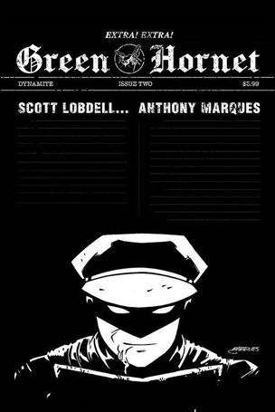 Green Hornet (2020) issue 2-C Anthony Marques 1:10 Black & White Cover