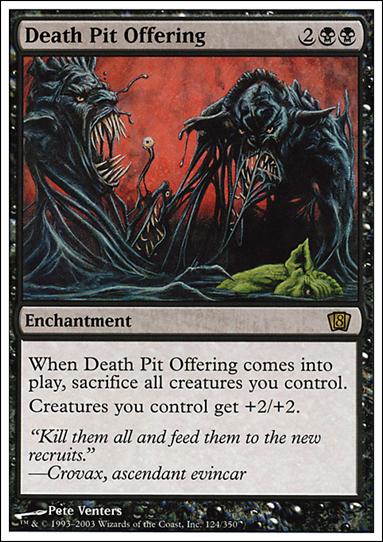 Magic the Gathering: 8th Edition (Base Set) card 124 Death Pit Offering