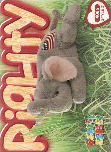 Beanie Babies Series 4 (Base Set) card 222 Righty