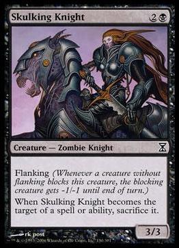 Magic the Gathering: Time Spiral (Base Set) card 130 Skulking Knight
