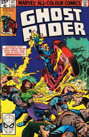 Ghost Rider (1973) issue 47-B UK Price Cover