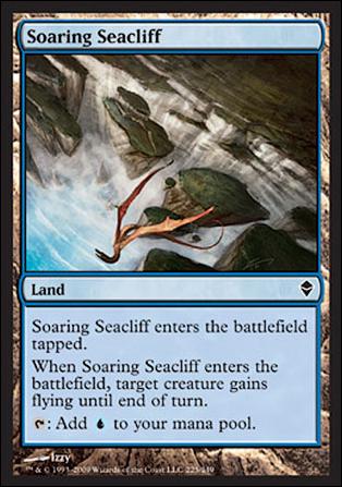 Magic The Gathering: Zendikar (Base Set) card 225 Soaring Seacliff