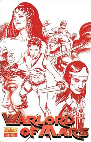 Warlord of Mars issue 10-D Stephen Sadowski 1:10 Martian Red Cover