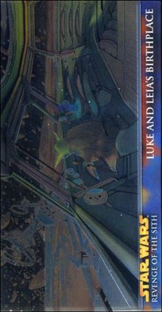 Star Wars: Revenge of the Sith Widevision (Chrome Art Retail Subset) card R8 Luke and Leia's Birthplace