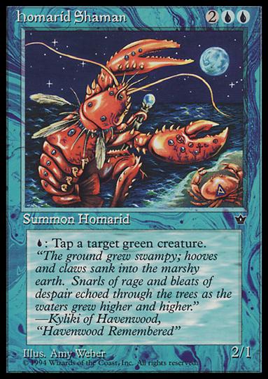 Magic the Gathering: Fallen Empires (Base Set) card 20 Homarid Shaman