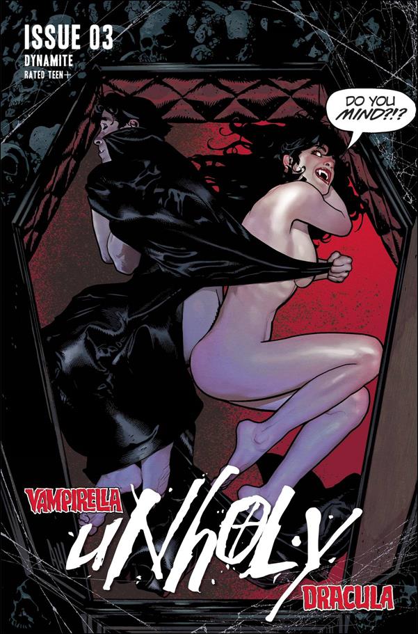 Vampirella/Dracula: Unholy issue 3-D Adam Hughes Cover