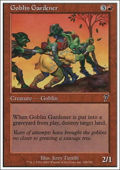 Magic the Gathering: 7th Edition (Base Set) card 188 Goblin Gardener