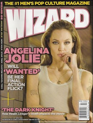 Wizard: The Magazine of Comics, Entertainment and Pop Culture issue 198-B Angelina Jolie Photo Cover