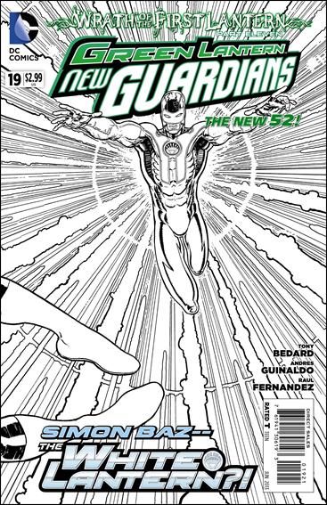 Green Lantern: New Guardians  issue 19-B Wraparound 1:25 Black and White Cover