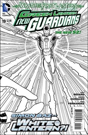 Green Lantern: New Guardians  issue 19-B Wraparound 1:25 Black and White Cover