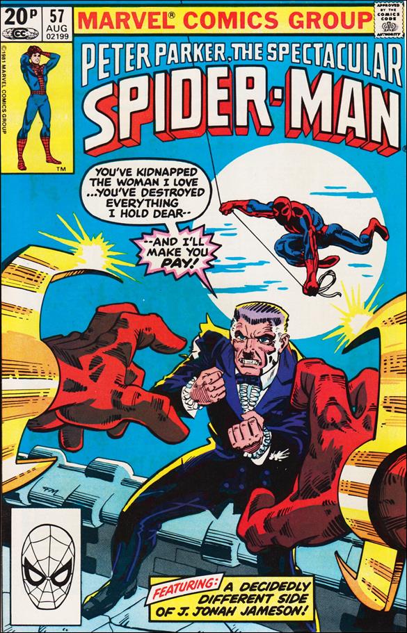Spectacular Spider-Man (1976) issue 57-B UK Price Cover