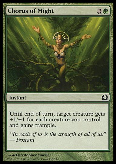 Magic the Gathering: Return to Ravnica (Base Set) card 119 Chorus of Might