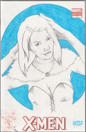 X-Men (2010) issue 1-M DF Sketch Cover (Sketch by Laura Guzzo) 1/100