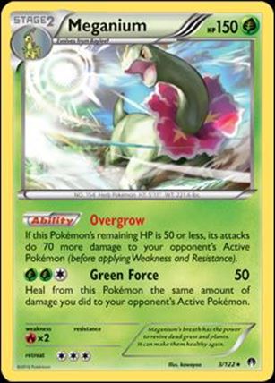 Pokemon XY: BREAKpoint (Base Set) card 3 Meganium