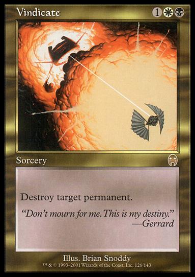 Magic the Gathering: Apocalypse (Base Set) card 126 Vindicate