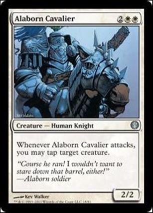 Magic the Gathering: Duel Decks: Knights vs. Dragons (Base Set) card 18 Alaborn Cavalier