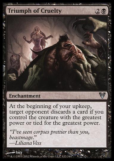 Magic the Gathering: Avacyn Restored (Base Set) card 122 Triumph of Cruelty
