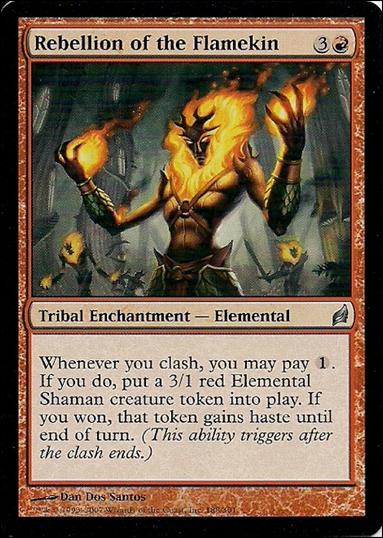 Magic the Gathering: Lorwyn (Base Set) card 188 Rebellion of the Flamekin