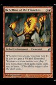 Magic the Gathering: Lorwyn (Base Set) card 188 Rebellion of the Flamekin