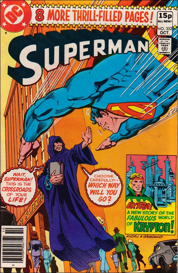 Superman (1939) issue 352-B UK Price Cover