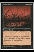 Magic the Gathering: 5th Edition (Base Set) card 152 Cursed Land