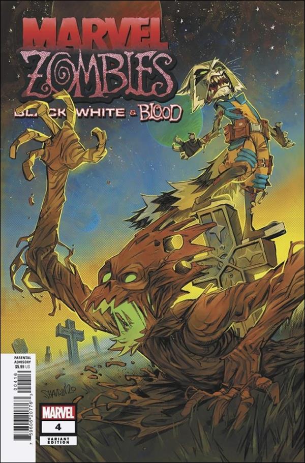 Marvel Zombies: Black, White & Blood issue 4-D Humberto Ramos 1:50 Unearthed Cover