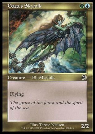 Magic the Gathering: Apocalypse (Base Set) card 101 Gaea's Skyfolk