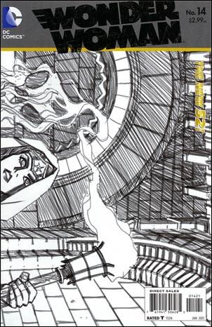 Wonder Woman (2011) issue 14-B Wraparound 1:25 Sketch Cover