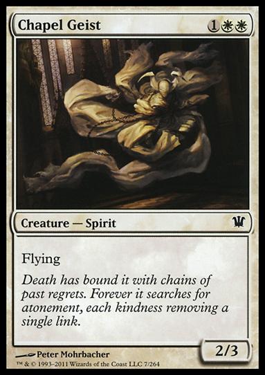 Magic the Gathering: Innistrad (Base Set) card 7 Chapel Geist