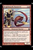 Magic the Gathering: Morningtide (Base Set) card 88 Brighthearth Banneret