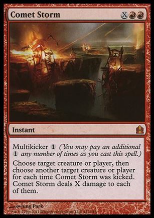Magic the Gathering: Commander (Base Set) card 117 Comet Storm