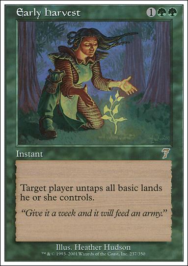Magic the Gathering: 7th Edition (Base Set) card 237 Early Harvest