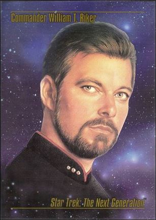 Star Trek Master Series: Series 1 (Base Set) card 10 Commander William T. Riker