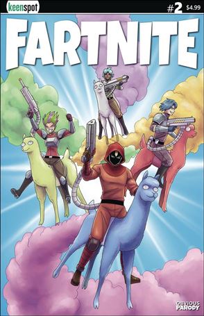 Fartnite: Chapter Poo issue 1-B Llama Riders in the Sky Cover