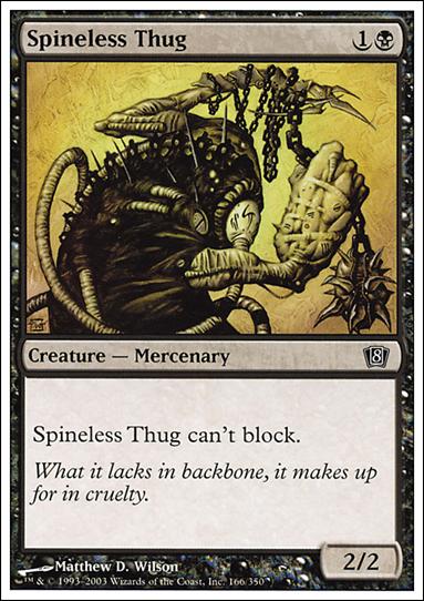 Magic the Gathering: 8th Edition (Base Set) card 166 Spineless Thug