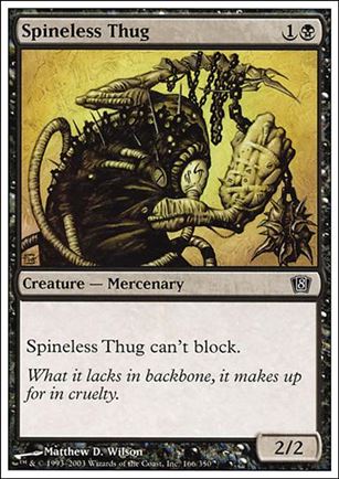 Magic the Gathering: 8th Edition (Base Set) card 166 Spineless Thug