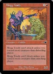 Magic the Gathering: Nemesis (Base Set) card 95 Mogg Toady