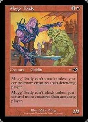 Magic the Gathering: Nemesis (Base Set) card 95 Mogg Toady