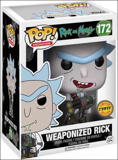 POP! Animation figure 172-B Weaponized Rick (Open Mouth) Chase