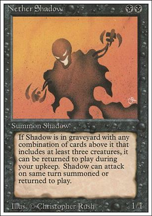 Magic the Gathering: Revised (Base Set) card 118 Nether Shadow