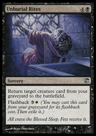 Magic the Gathering: Innistrad (Base Set) card 122 Unburial Rites