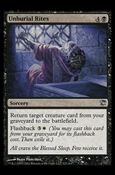 Magic the Gathering: Innistrad (Base Set) card 122 Unburial Rites