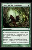 Magic The Gathering: Zendikar (Base Set) card 177 Quest for the Gemblades