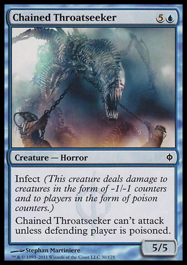 Magic the Gathering: New Phyrexia card 30 Chained Throatseeker