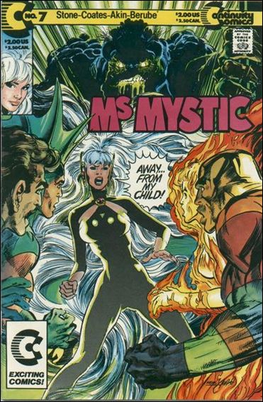 Ms. Mystic 7 A, Aug 1991 Comic Book by Continuity Comics